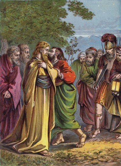 Christ Betrayed by Judas by English School